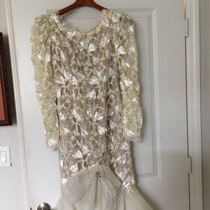 Women’s White/ Silk Lace dress